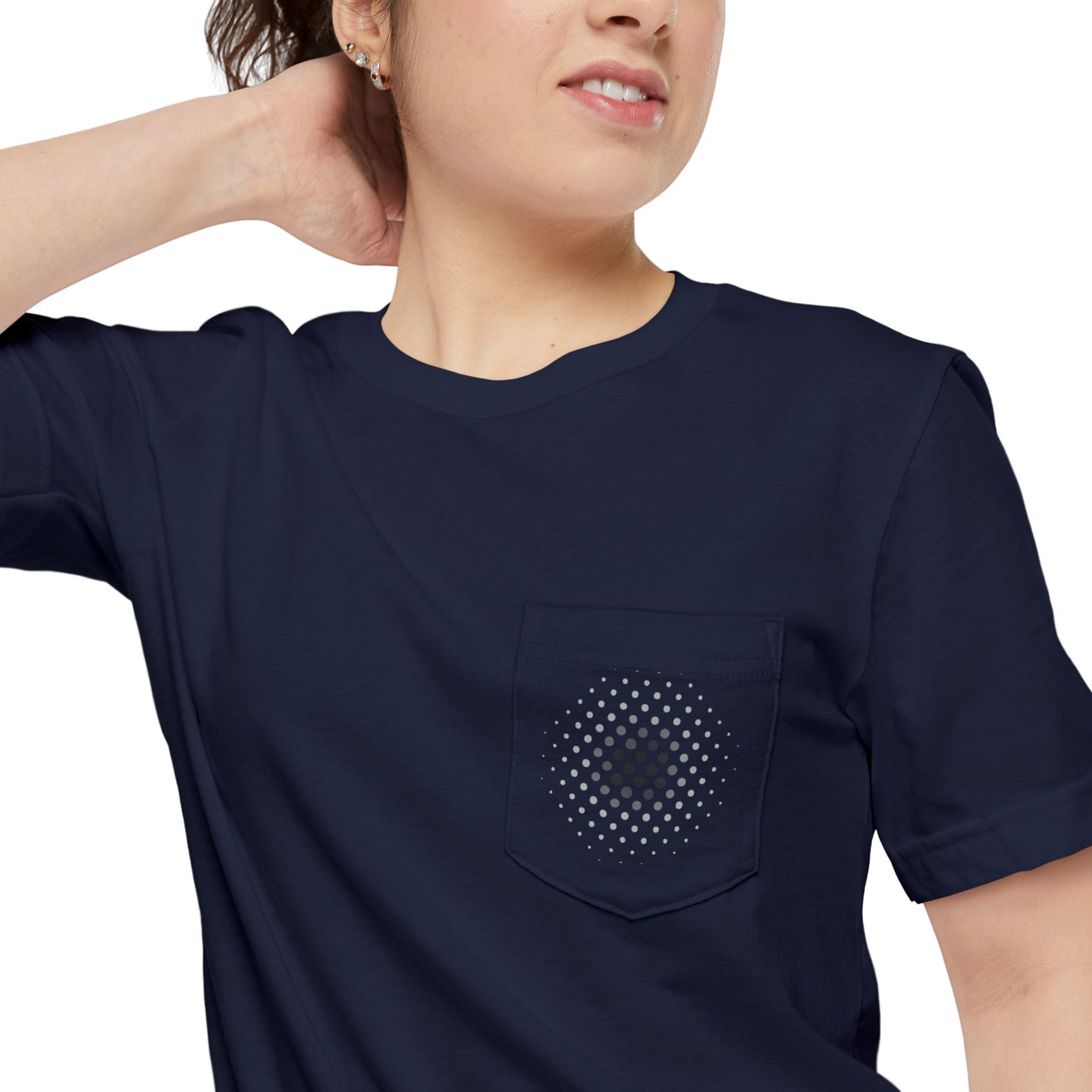 Pocket T-Shirt — Minimal Geometric Pocket Print Tee
