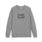 Code Is Art Raglan Sweatshirt — Programmer Graphic Crewneck