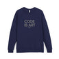 Code Is Art Raglan Sweatshirt — Programmer Graphic Crewneck