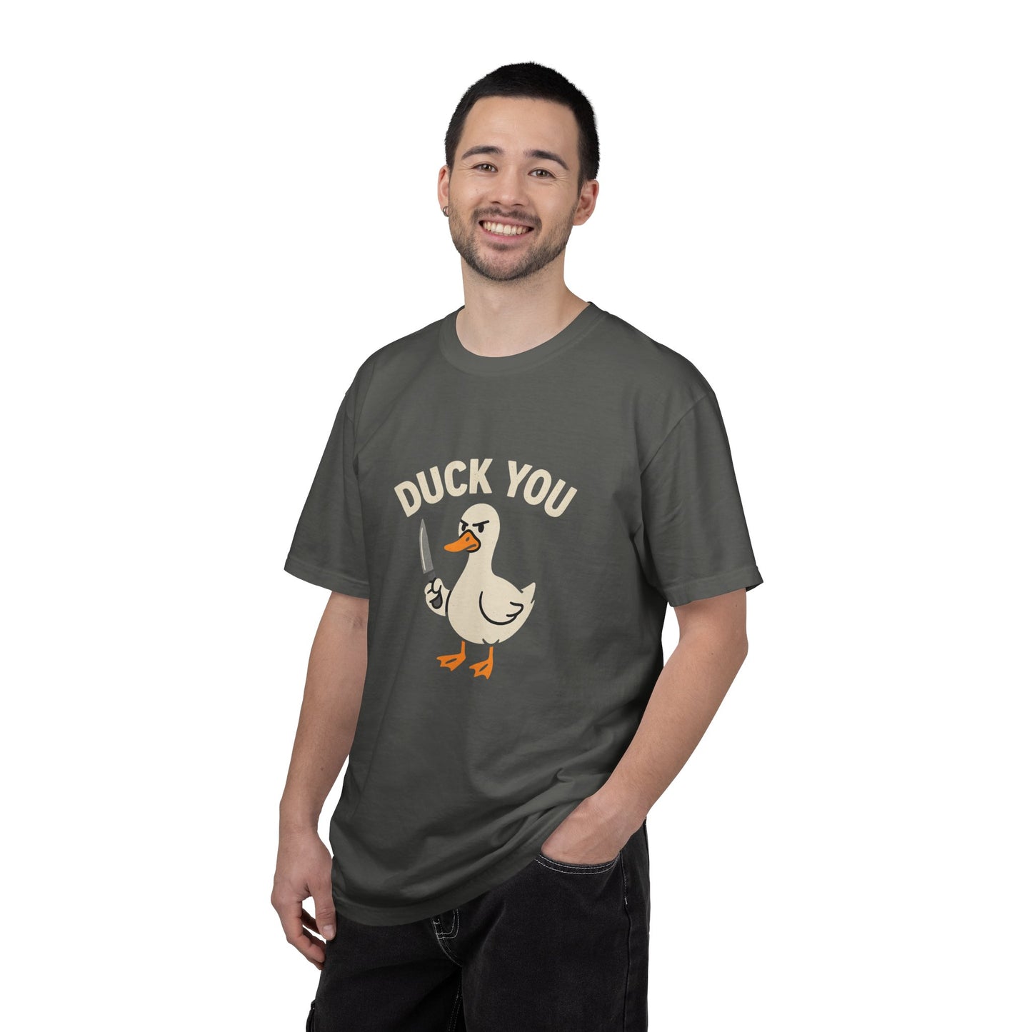 Quirky Duck Humor T-shirt, Funny Graphic Tee, Unisex Gift, Casual Wear, Birthday Shirt, Duck You Design
