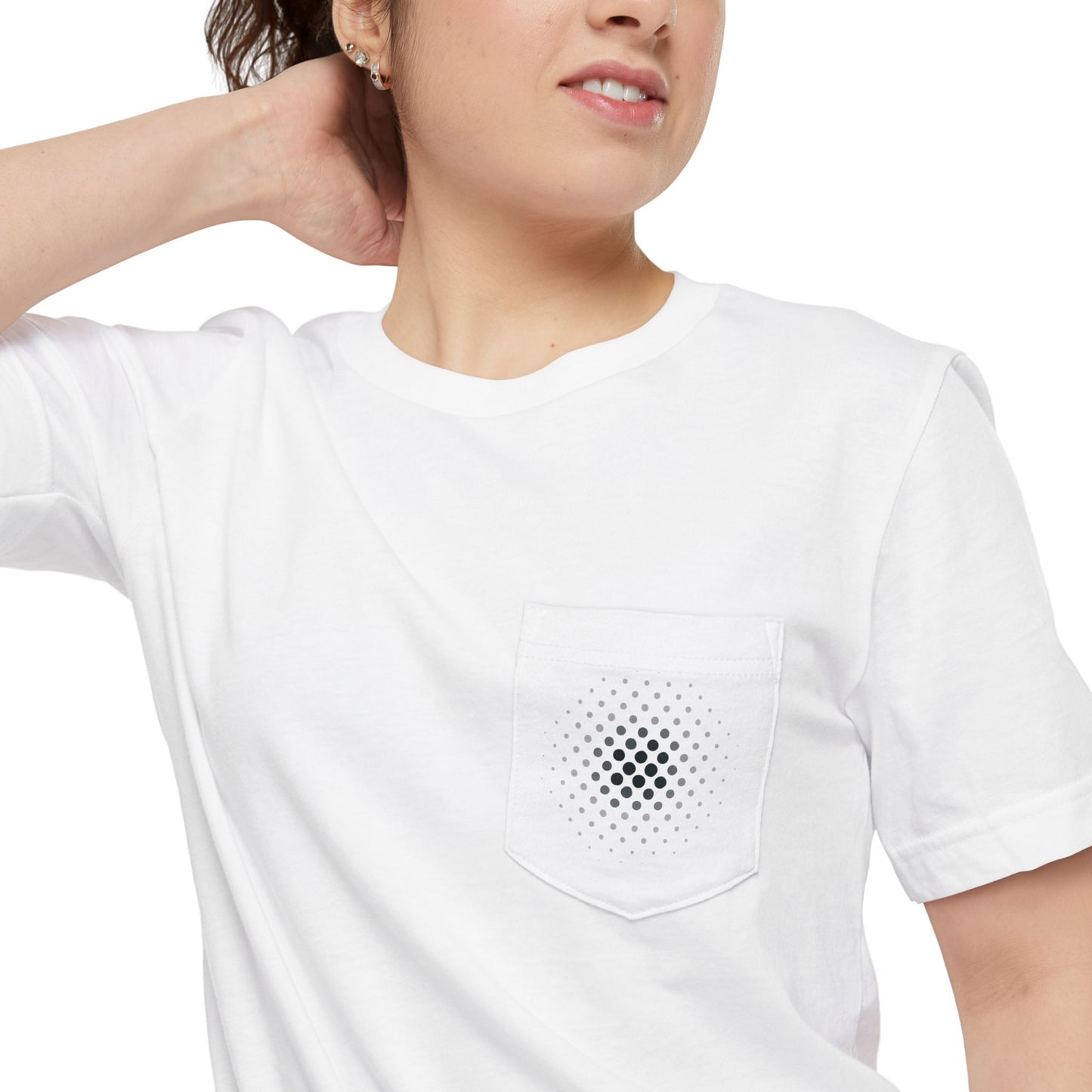 Pocket T-Shirt — Minimal Geometric Pocket Print Tee