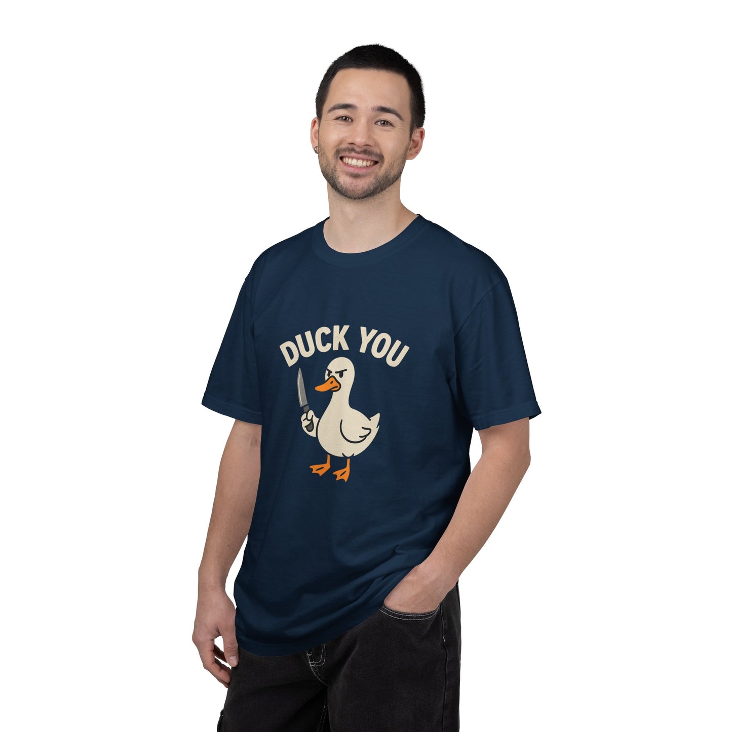 Quirky Duck Humor T-shirt, Funny Graphic Tee, Unisex Gift, Casual Wear, Birthday Shirt, Duck You Design