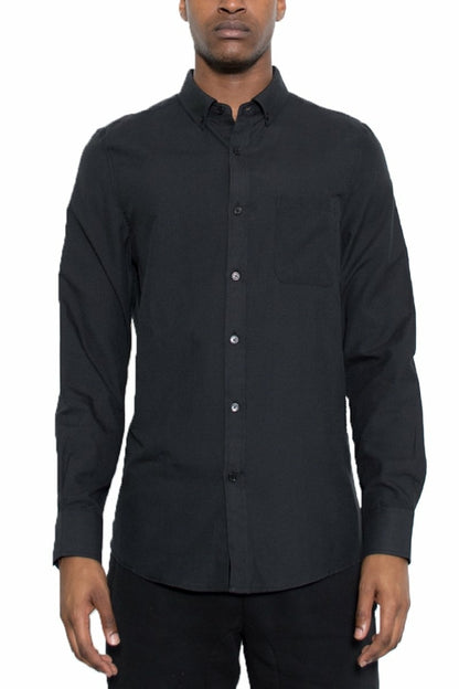 SIGNATURE LONG SLEEVE BUTTON DOWN SHIRT M3515