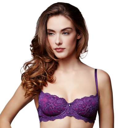 Lace Demi Cup Bra Montelle Intimates Coquette